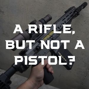 You can buy a rifle, but not a pistol