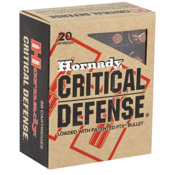 Hornady Critical Defense 40SW 165gr FTX