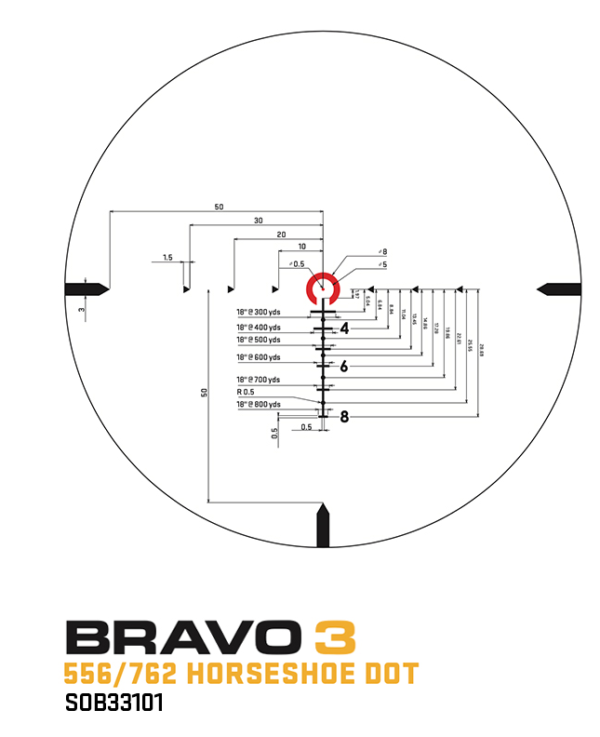 Bravo3 3x24mm Battlesight