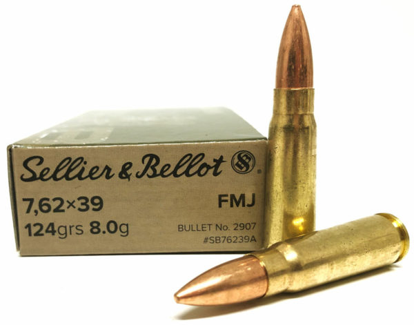 Sellier & Bellot 7.62X39 124GR FMJ