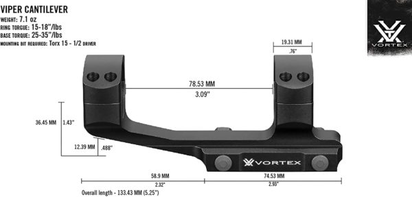 Vortex Viper Cantilever 30mm Mount